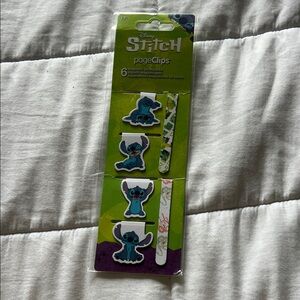 Disney Stitch Blue and Green Page Clips